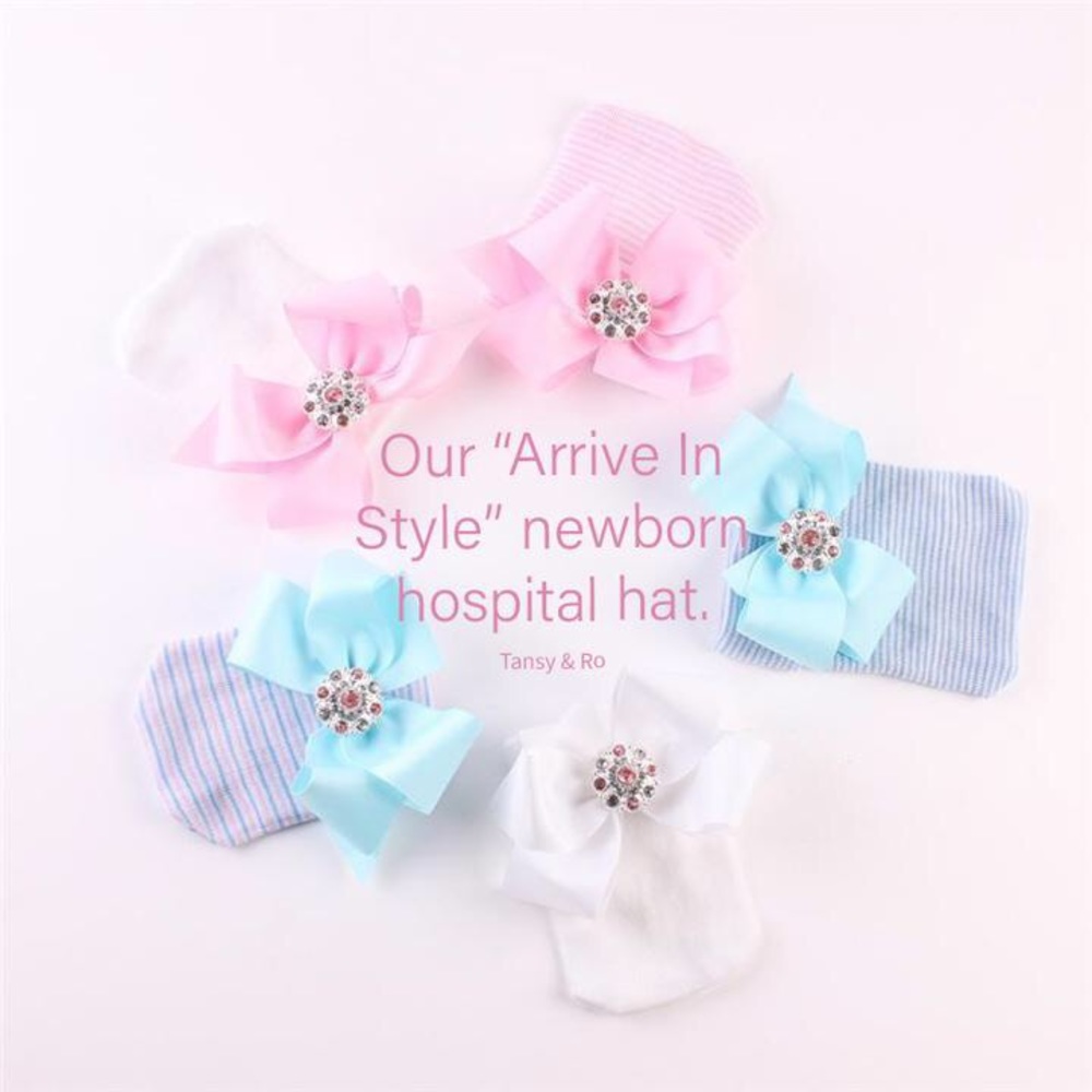 Newborn Hospital Hat Bow